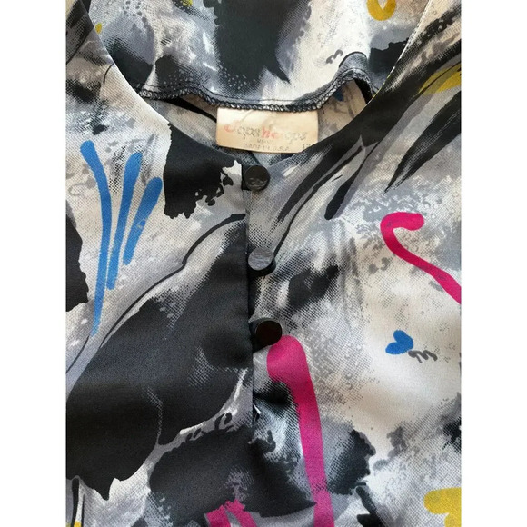 Tops N Tops Vintage Womens 12 Pullover Artistic Long Sleeves Blouse - Picture 9 of 12